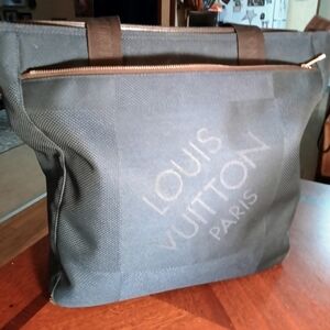 Louis Vuitton Black Duffel Bag